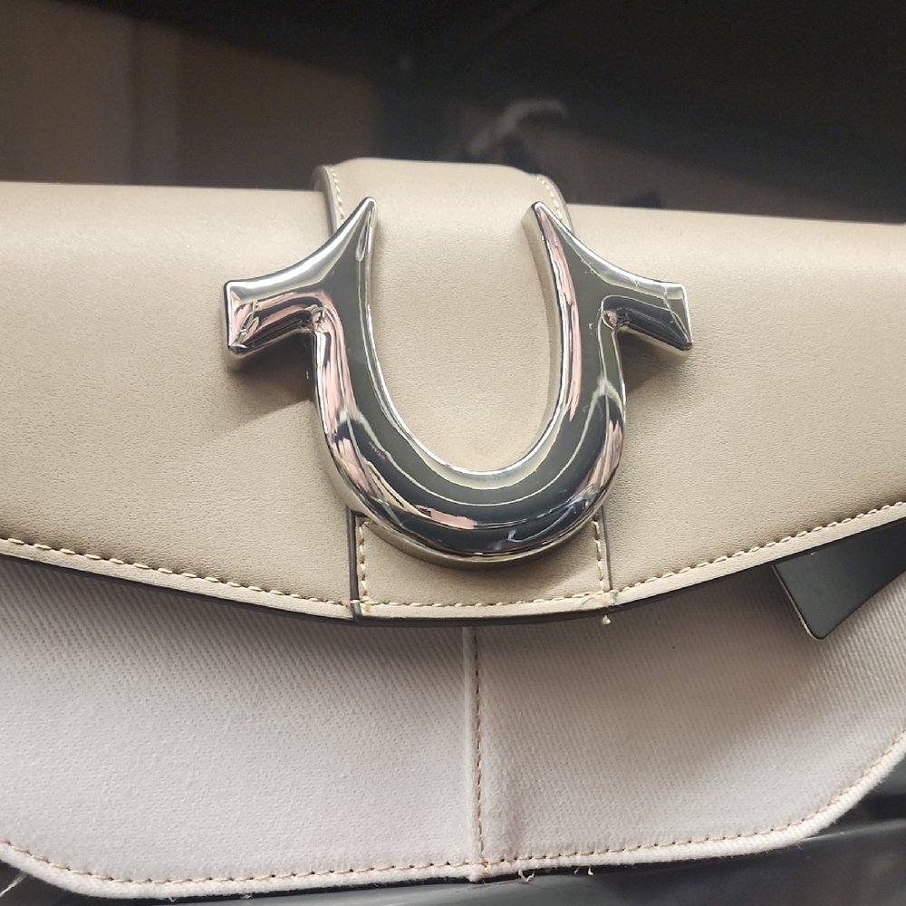 True Religion Beige Crossbody Bag